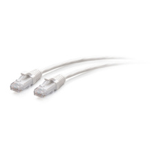 10ft (3m) Cat6a Snagless Unshielded (UTP) Slim Ethernet Network Patch Cable - White 10ft (3m) Cat6a Snagless Unshielded (UTP) Slim Ethernet Network Patch Cable - White