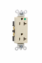 20A 125V Heavy Duty Hospital-Grade Decorator Duplex Receptacle, Light Almond