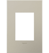 adorne® Satin Nickel 1-Gang+ Screwless Wall Plate