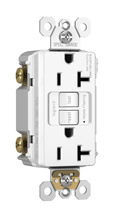 radiant® Tamper-Resistant 20A Duplex Self-Test GFCI Receptacle with SafeLock® Protection, White radiant® Tamper-Resistant 20A Duplex Self-Test GFCI Receptacle with SafeLock® Protection, White