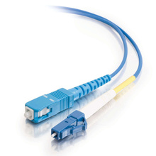 3.3ft (1m) LC-SC 9/125 OS2 Simplex Single-Mode Fiber Optic Cable - Plenum CMP-Rated - Blue 3.3ft (1m) LC-SC 9/125 OS2 Simplex Single-Mode Fiber Optic Cable - Plenum CMP-Rated - Blue