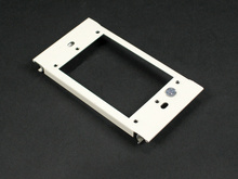Wiremold 6000 Series Single-Gang Device Plate Fitting, Gray Wiremold 6000 Series Single-Gang Device Plate Fitting, Gray