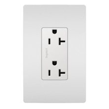 radiant® 20A 125V Tamper-Resistant Outlet, White radiant® 20A 125V Tamper-Resistant Outlet, White