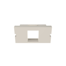 SERIES II KEYSTONE ADAPTER BEZEL, 1 PORT, 1 UNIT, 10PK, FOG WHITE