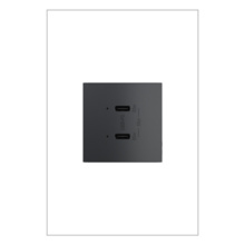 ADORNE 65W USB OUTLET MODULE, TYPE-C, GRAPHITE