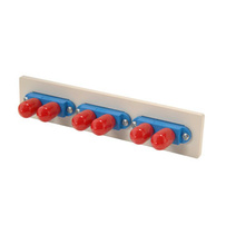 Fib-Cop II Bottom Adapter Plate, 3-ST Duplex (6 Fibers) Single Mode, Blue adapters Fib-Cop II Bottom Adapter Plate, 3-ST Duplex (6 Fibers) Single Mode, Blue adapters