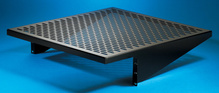 Vented Equipment Shelf - Fixed - 17.5 W x 4 in H x 18 in D - black Vented Equipment Shelf - Fixed - 17.5 W x 4 in H x 18 in D - black