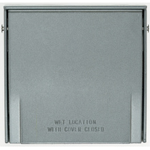 Outdoor Heavy Cast Aluminum Multigang Cover, Gray Outdoor Heavy Cast Aluminum Multigang Cover, Gray