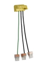 PlugTail® Switch, Right Angle IDEAL Connector, 3-Wire, 6-inch Solid THHN12 PlugTail® Switch, Right Angle IDEAL Connector, 3-Wire, 6-inch Solid THHN12