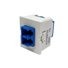TRACJACK MODULE, 1-LC DUPLEX (2 FIBERS) SINGLEMODE CERAMIC BLUE ADAPTER, FLUSH