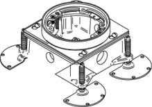 880 Series™ Shallow Cast Iron Single Service Floor Box