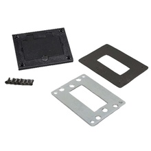 Omnibox® Rectangular Black Plastic GFI Cover Plate Omnibox® Rectangular Black Plastic GFI Cover Plate