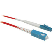 9.8ft (3m) LC-SC 9/125 OS2 Simplex Single-Mode PVC Fiber Optic Cable - Red 9.8ft (3m) LC-SC 9/125 OS2 Simplex Single-Mode PVC Fiber Optic Cable - Red