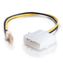 6in 3-pin Fan to 4-pin Power Adapter Cable 6in 3-pin Fan to 4-pin Power Adapter Cable