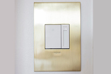 Discontinued - adorne® 1100W Incandescent/Halogen Paddle Dimmer, White, with Microban®