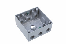 Weatherproof Two Gang Box, Gray Weatherproof Two Gang Box, Gray