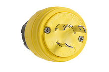Turnlok® Watertight NEMA 4X/6P Locking Plug, Yellow Turnlok® Watertight NEMA 4X/6P Locking Plug, Yellow
