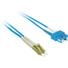 3.3ft (1m) LC-SC 9/125 OS2 Duplex Single-Mode PVC Fiber Optic Cable - Blue 3.3ft (1m) LC-SC 9/125 OS2 Duplex Single-Mode PVC Fiber Optic Cable - Blue