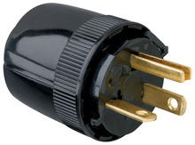 Medium-Duty Dead Front Plug, Black Medium-Duty Dead Front Plug, Black