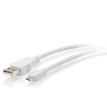 1ft (0.3m) USB 2.0 A to Micro-B Cable M/M - White (0.3m) 1ft (0.3m) USB 2.0 A to Micro-B Cable M/M - White (0.3m)