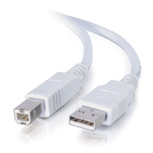 6.6ft (2m) USB 2.0 A/B Cable - White 6.6ft (2m) USB 2.0 A/B Cable - White