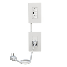 radiant® In-Wall Outlet Relocation Kit with USB Charging, Type A/C