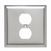 2-Gang 302/304 Stainless Steel Wall Plate, Duplex Receptacle Opening 2-Gang 302/304 Stainless Steel Wall Plate, Duplex Receptacle Opening