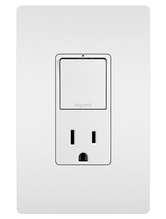 radiant® Single Pole/3-Way Switch with 15A Tamper-Resistant Outlet, White radiant® Single Pole/3-Way Switch with 15A Tamper-Resistant Outlet, White