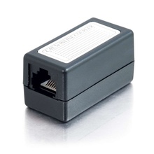Cat5E RJ45 Modular Inline Coupler - Black Cat5E RJ45 Modular Inline Coupler - Black