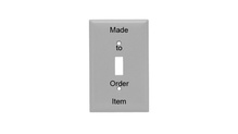 Narrow 1-Gang 302/304 Stainless Steel Wall Plate, Toggle Opening