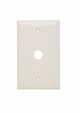 TradeMaster® 1-Gang Nylon Wall Plate, 0.625-in Round Opening, Light Almond