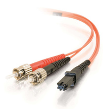 3.3ft (1m) MTRJ-ST 62.5/125 OM1 Duplex Multimode PVC Fiber Optic Cable - Orange 3.3ft (1m) MTRJ-ST 62.5/125 OM1 Duplex Multimode PVC Fiber Optic Cable - Orange