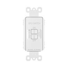 radiant® Dead Front 20A Duplex Self-Test GFCI Receptacles with SafeLock® Protection, White