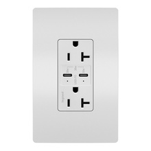 Spec Grade  30W USB Outlet, Type C, 20A, Tamper-Resistant, White Spec Grade  30W USB Outlet, Type C, 20A, Tamper-Resistant, White