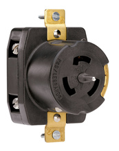 50A 250V California Standard Single Receptacle, 3-Pole 4-Wire, Black 50A 250V California Standard Single Receptacle, 3-Pole 4-Wire, Black