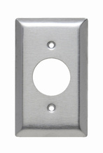 1-Gang 430 Stainless Steel Wall Plate, Single Receptacle Opening