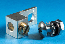 Single conductor ground lug for 6 AWG to 14 AWG conductors Single conductor ground lug for 6 AWG to 14 AWG conductors
