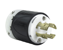 30A NEMA L1830 Plug - Black Back, White Front Body 30A NEMA L1830 Plug - Black Back, White Front Body