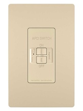 radiant® 20A Dead-Front AFCI Receptacle, Ivory