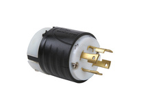 30A NEMA L1630 Plug - Black Back, White Front Body 30A NEMA L1630 Plug - Black Back, White Front Body