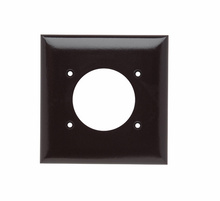 Power Outlet Receptacle Openings, Two Gang, Brown Power Outlet Receptacle Openings, Two Gang, Brown