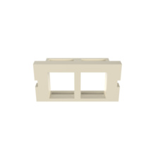 SERIES II KEYSTONE ADAPTER BEZEL, 2 PORT, 1 UNIT, 10PK, WM IVORY
