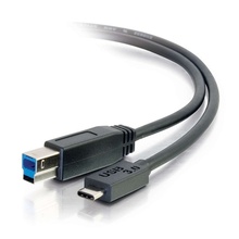 10ft (3m) USB 3.0 (USB 3.2 Gen 1 (5Gbps) USB-C to USB-B Cable M/M - Black