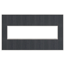 adorne® Rustic Grey 4-Gang Screwless Wall Plate