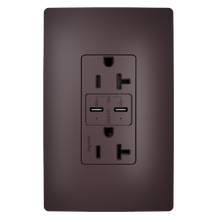 65W Commercial USB Outlet, Type C, 20A, Tamper-Resistant, Dark Bronze
