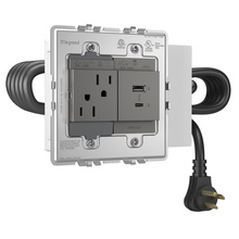 adorne Furniture Power Center with 1 Outlet and 1 USB A/C Port adorne Furniture Power Center with 1 Outlet and 1 USB A/C Port