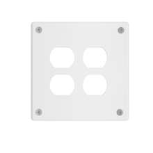 Mighty Mac™ WSP Series 2-Gang 14-Ga Stainless Steel Wall Plate, Duplex, White Mighty Mac™ WSP Series 2-Gang 14-Ga Stainless Steel Wall Plate, Duplex, White