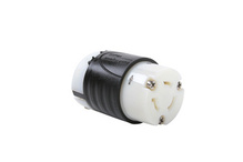 20A NEMA Connector L820 - Black Back, White Front Body 20A NEMA Connector L820 - Black Back, White Front Body