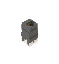Category 5e RJ45 Keystone Connector, Gray