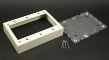 500/700 Three-Gang Shallow Switch and Receptacle Box Fitting 500/700 Three-Gang Shallow Switch and Receptacle Box Fitting